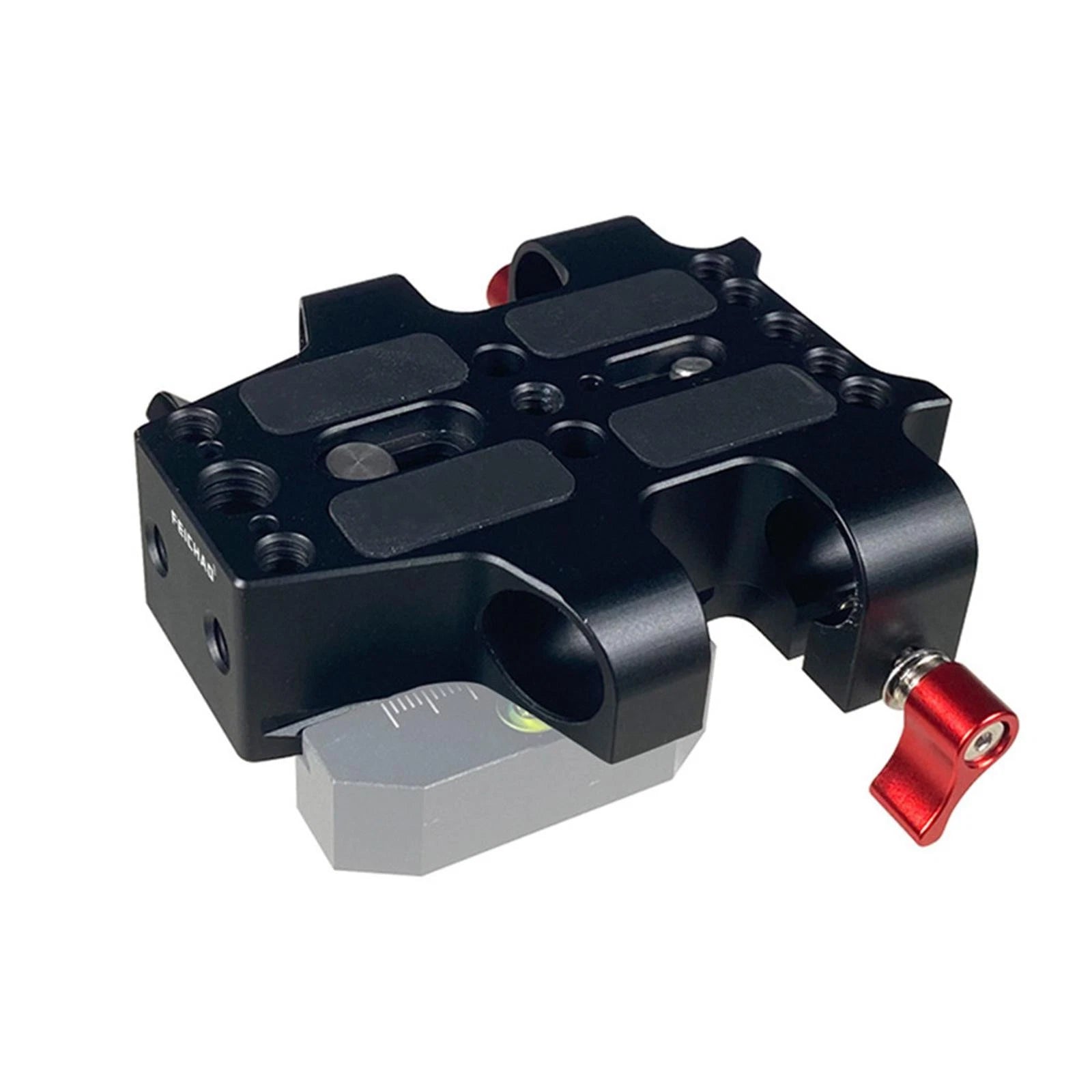 1/4"&3/8" Anti-slip Universal Camera Cage Baseplate W/ Dual 15mm Rod