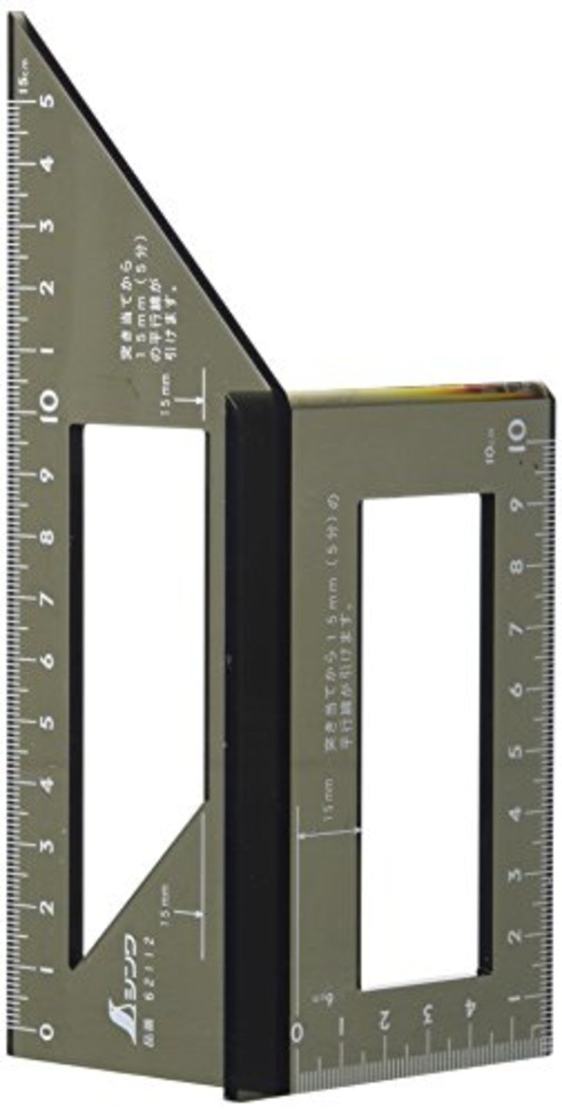 Shinwa One Shot Stop Type Ruler Polycarbonate