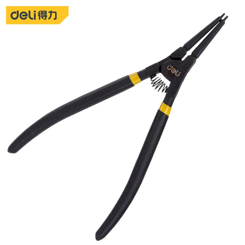 deli 9 inch External straight circlip pliers Chrome Vanadium Steel German Type