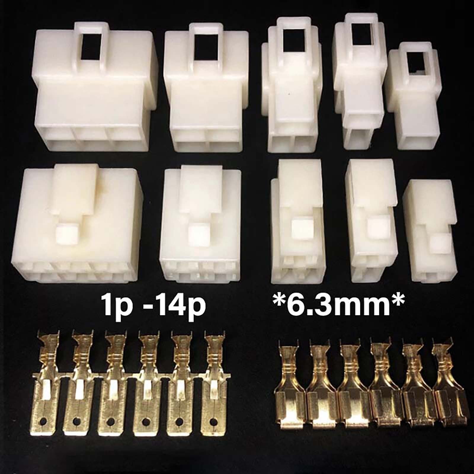 6.3mm Electrical Multi Plug Connector Terminal Block