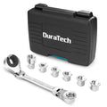 DURATECH 7-In-1 Flex-Head Ratcheting Wrench Set by DURATECH