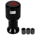 J2 Universal Aluminum Shift Knob Black Goblet Style Design W/ Thread