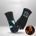 16-inch Welding Gloves Fireplace Gloves w/Heat/Fire Resistant Cow