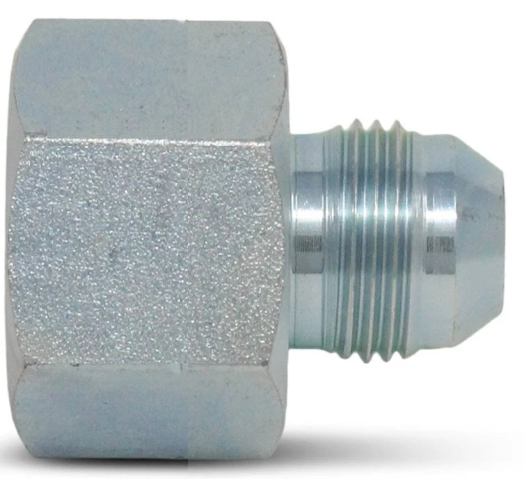 2406-12-06 HYDRAULIC FITTING  3/4" FEMALE JIC X 3/8" MALE JIC CARBON STEEL
