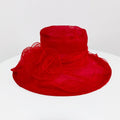 Women's Sun Hat With Floral Decoration Adjustable Wide Brim Summer Use
