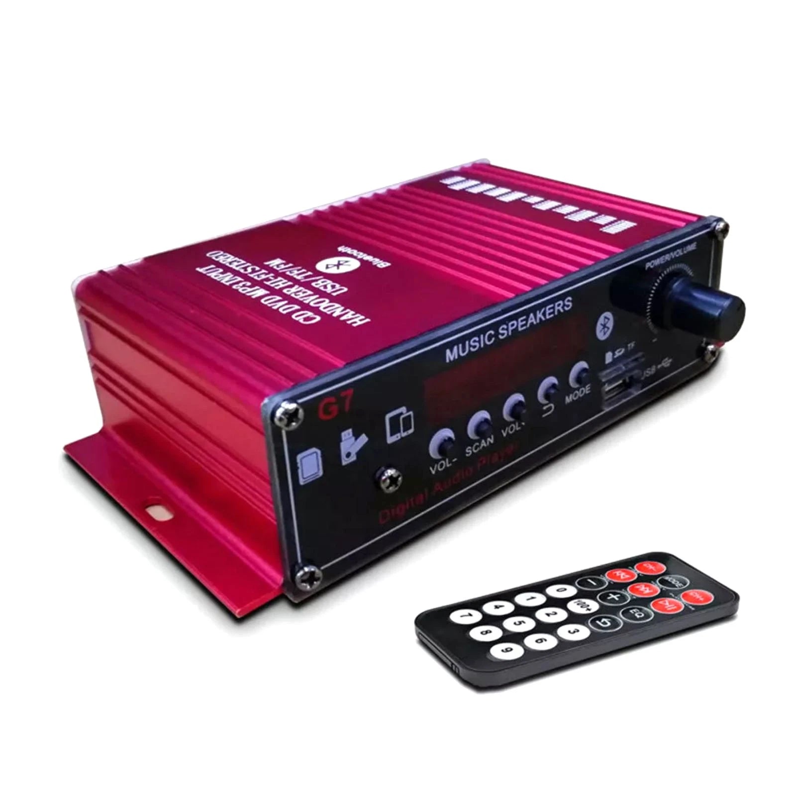 New 2channel Bluetooth 5.0 Mini Hifi Power Amplifier Audio Stereo