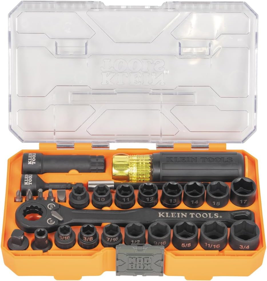 65400KNECT KNECT Essential Pass through Impact Socket Set, SAE and