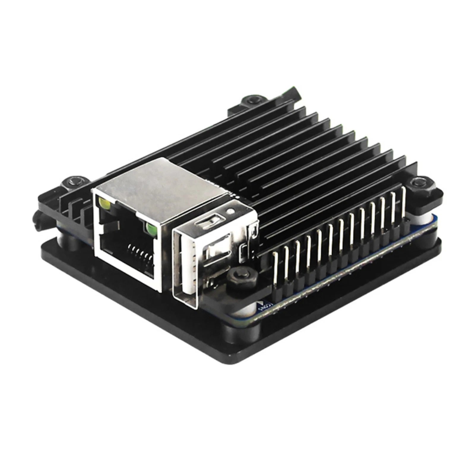 Aluminum Alloy Shell Passive Cooling Fan Heat Sinks Case For Orange