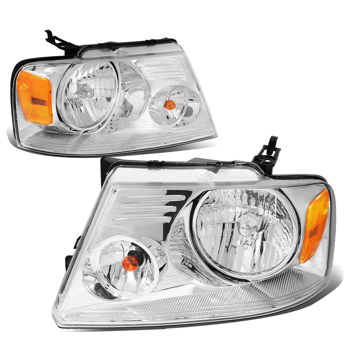 For 2004-2008 Ford F150 Chrome Housing Amber Corner | Built Supply Co