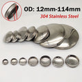 304 Stainless Steel Blanking End Caps 12-114mm