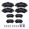 8pcs Front&amp;Rear Brake Pads Set for Dodge Grand Caravan 2008-12/Journe<wbr/>y 2009-2012