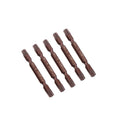5pc 65mmL S2 Steel Magnetic Double Torx Star Head Screw Driver 1/4" Shank