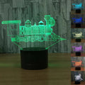 Cool Train Model Led 7 Color 3d Illusion Led Figure Night Lights Desk