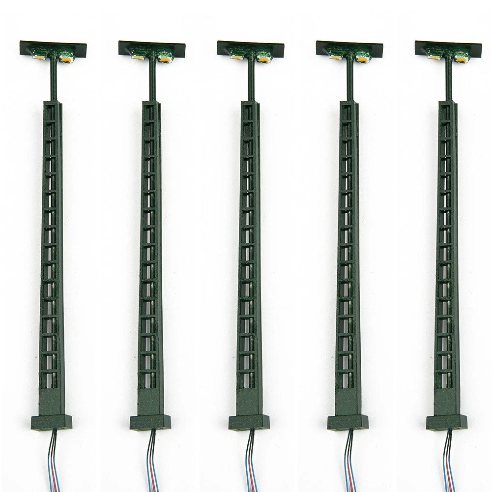 5xmodel Railway Lights Lattice Mast Light,n Gauge Light Layout Scale: