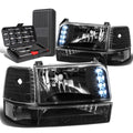 For 1992-1996 Ford F-series Led Drl Black Clear | Built Supply Co