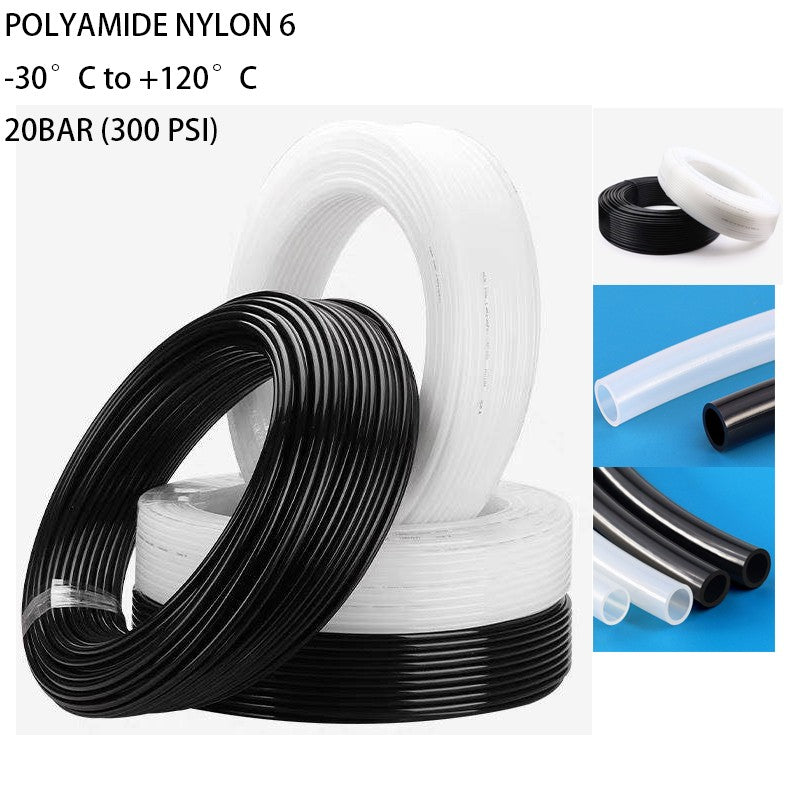 Nylon Tube PA6 Hose Air Line 4mm to 12mm OD
