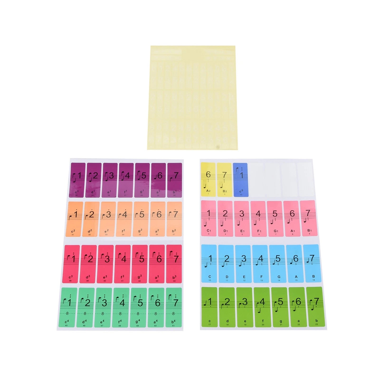 1set New 88-key Electronic Keyboard Piano Key Beginner Note Stickers