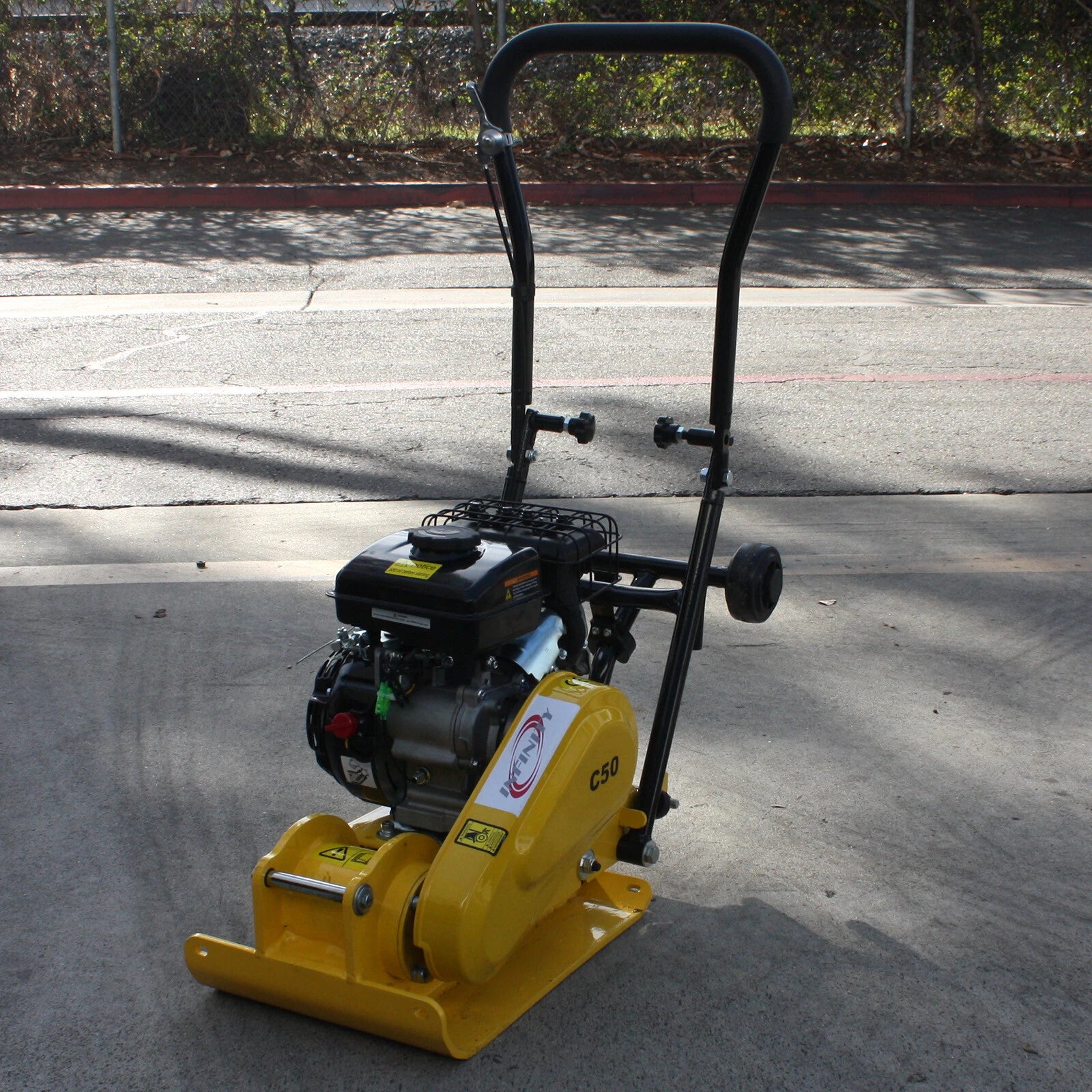 196cc 2000lbs Gas Walk Behind Vibratory Plate Compactor Asphalt Soil