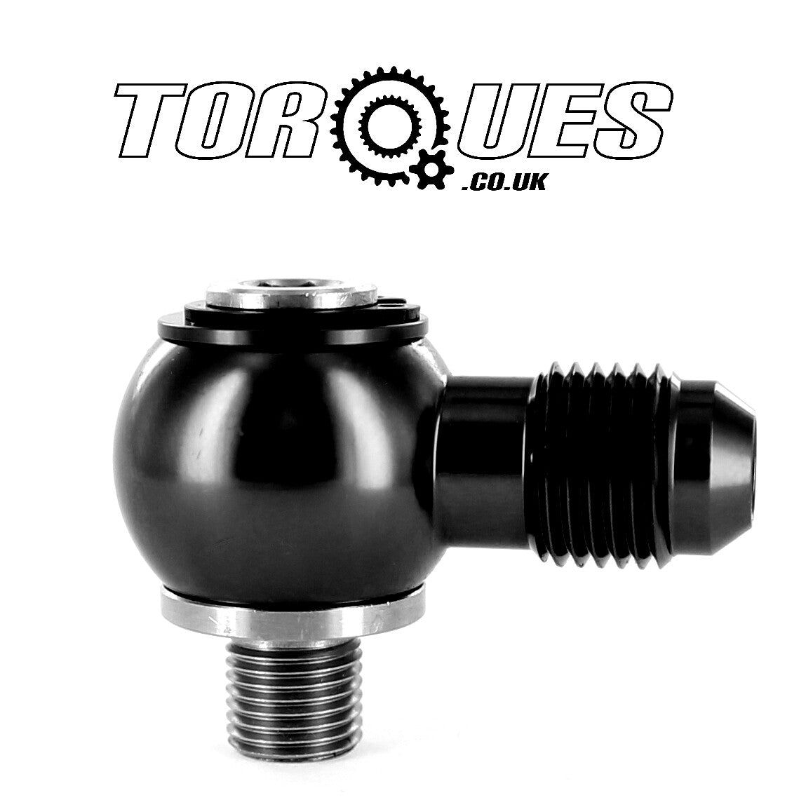 An -6 (6an) Banjo Adapter to M10x1.0 Stainless Steel Banjo Bolt