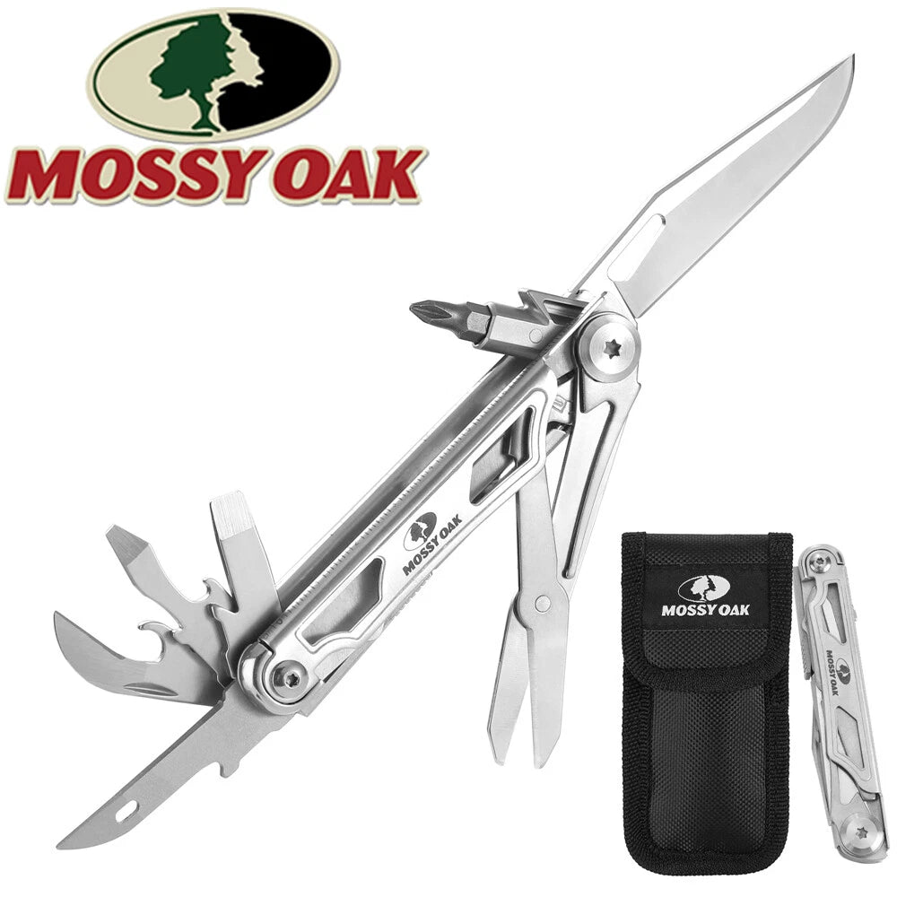 Mossy Oak 12-in-1 Multitool Pocket Knife Stainless | Built Supply Co