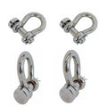 Mil-spec 7/16" Round Pin Anchor Shackle 2000lb Forged Stainless Steel