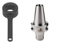 NEW M16 BT40 ER20 2.36″ COLLET CHUCK TOOL HOLDER &amp;1PC 30MM BEARING WRENCH SET