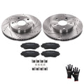 Front Disc Brake Rotors Ceramic Pads for Toyota Prius V 2012-2017 RAV4 2006-2018