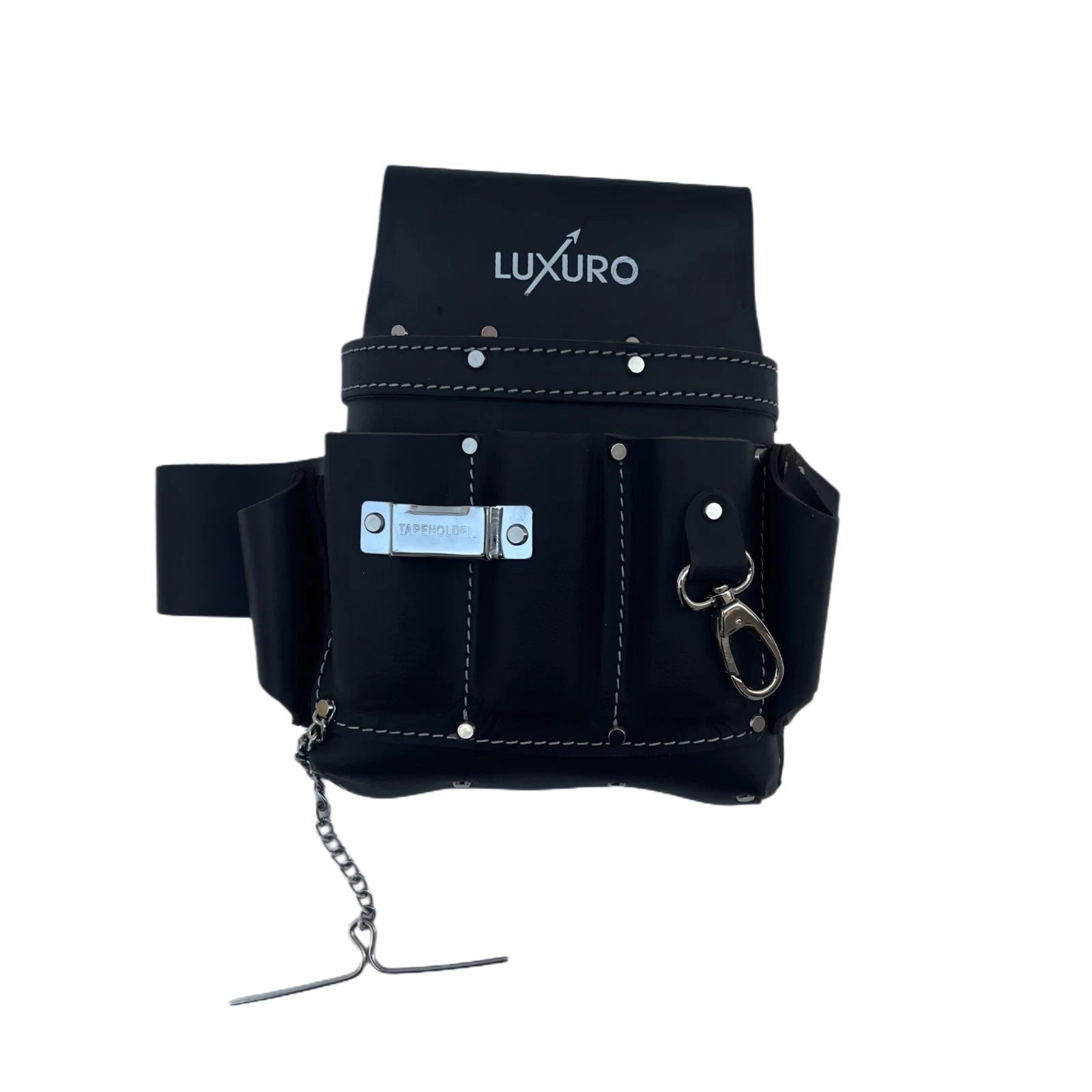 Heavy-duty Oiled Tanned Leather Tool Pouch | 5 Pocket Framer