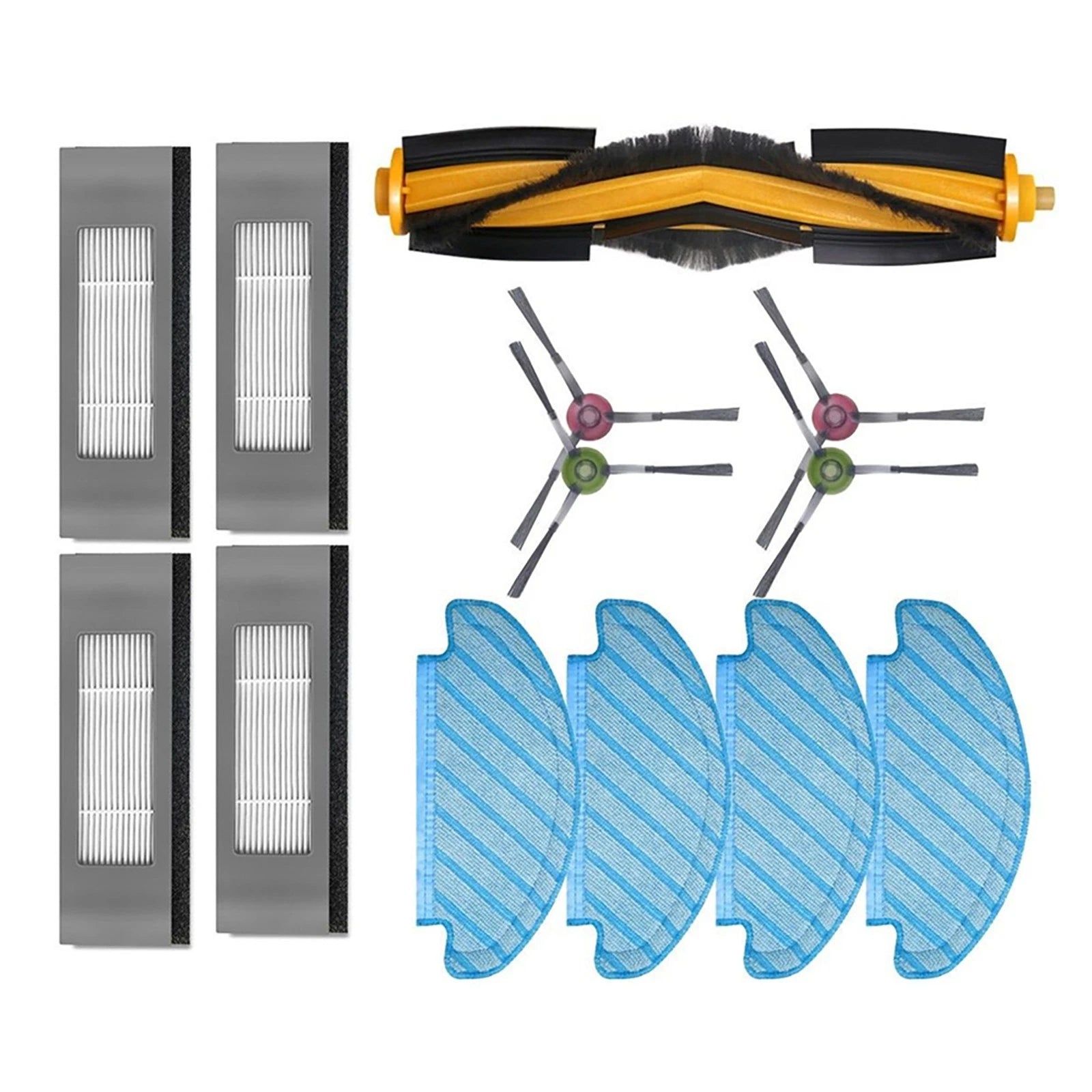 Roller Brush+mop Cloths+filters<wbr/>+side Brushes Vacuum Kit For