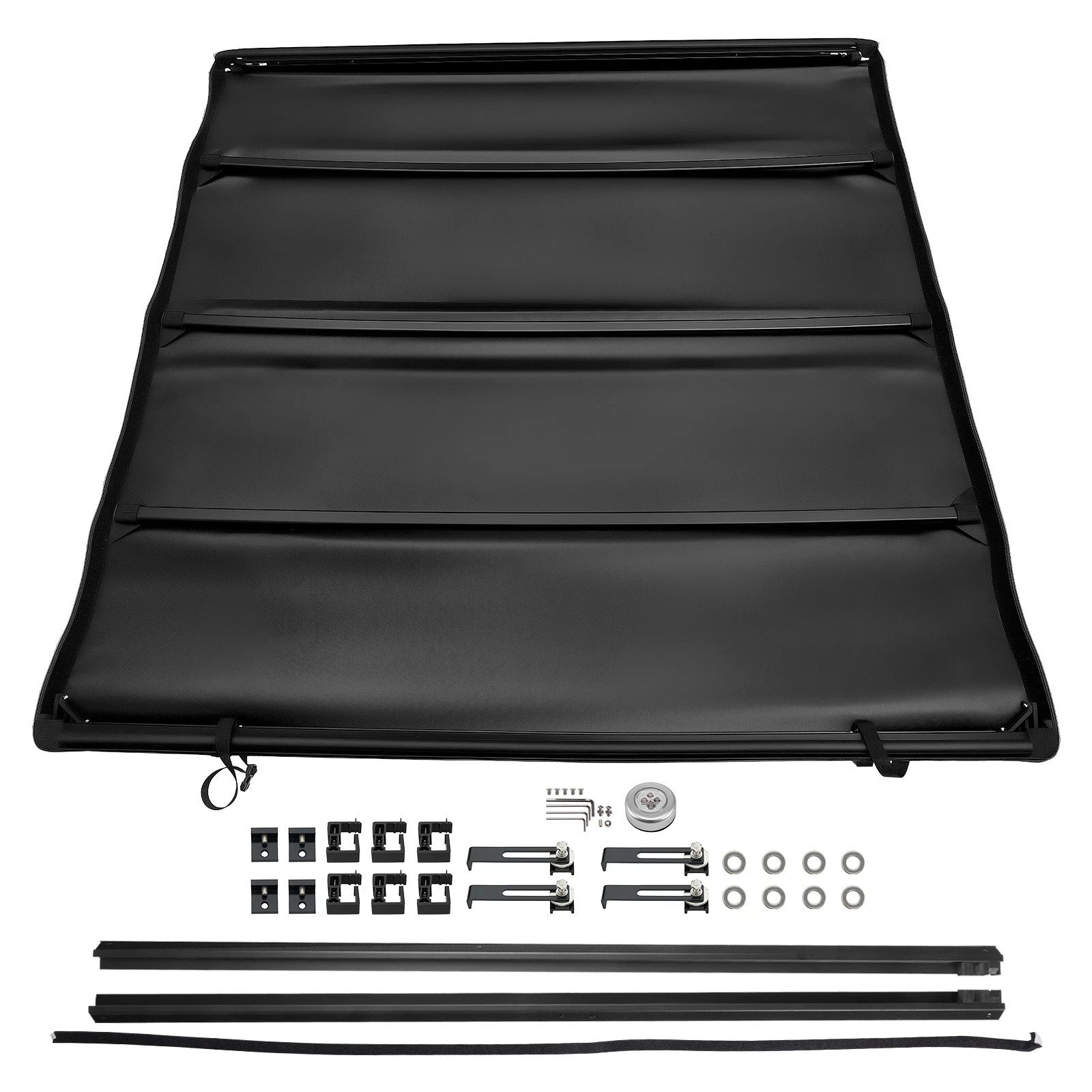 5.5ft Roll-Up Tonneau Cover for Toyota Tundra 2022-2026 UV Protection W/ Lamp