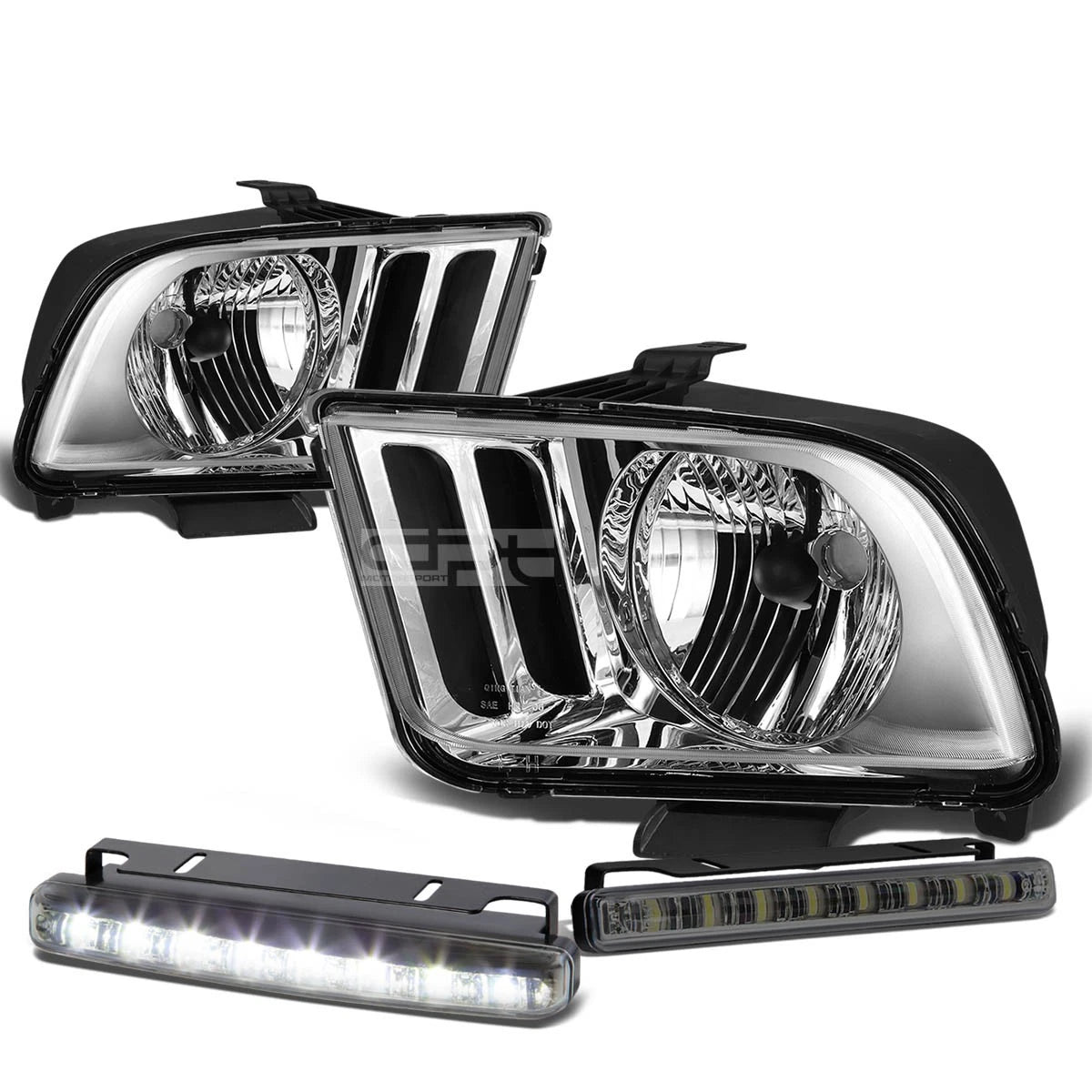 Chrome Housing Clear Lens Heads+smoked Led Fog | Built Supply Co