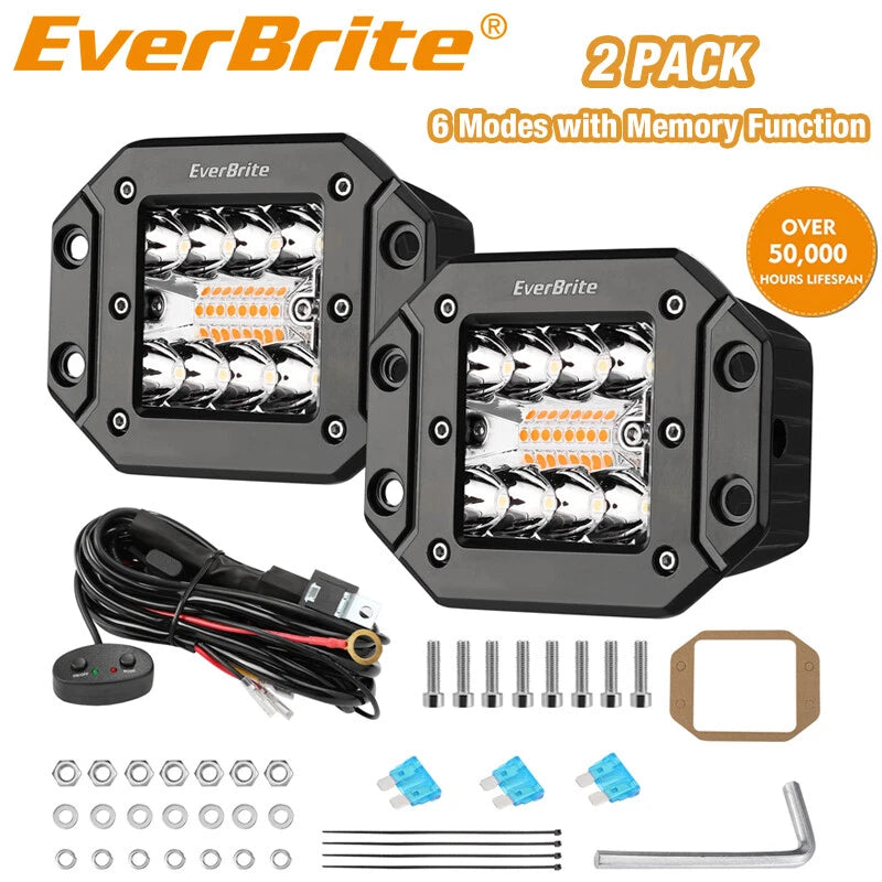 Everbrite 48W Led Light Pod Flush Mount Spot Flood | Built Supply Co