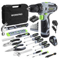 Workpro Home Tool Kit W/power Drill Power Home Tool Set 12V 1.5ah