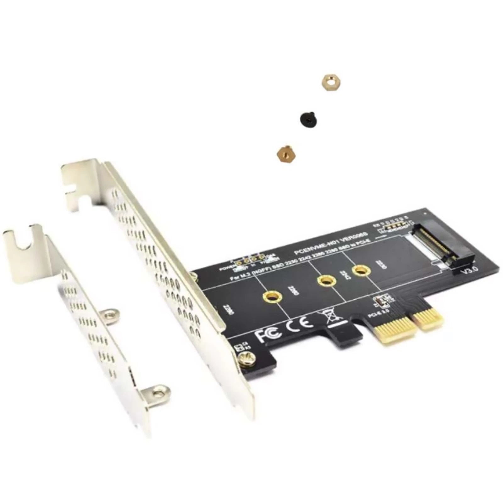Pci-express 1x To M.2 Ngff Adapter Card Pcie 3.0 X1 To Nvme Ssd M2