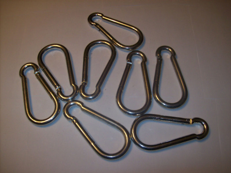 8 Snap Hook Carabiners 1200lb Strength