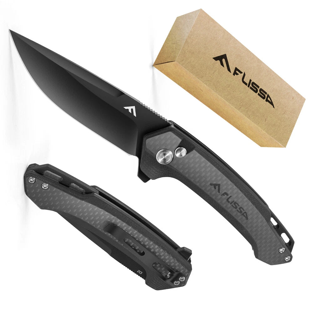 7.8" Pocket Folding Knife Fast Opening D2 Blades | Built Supply Co
