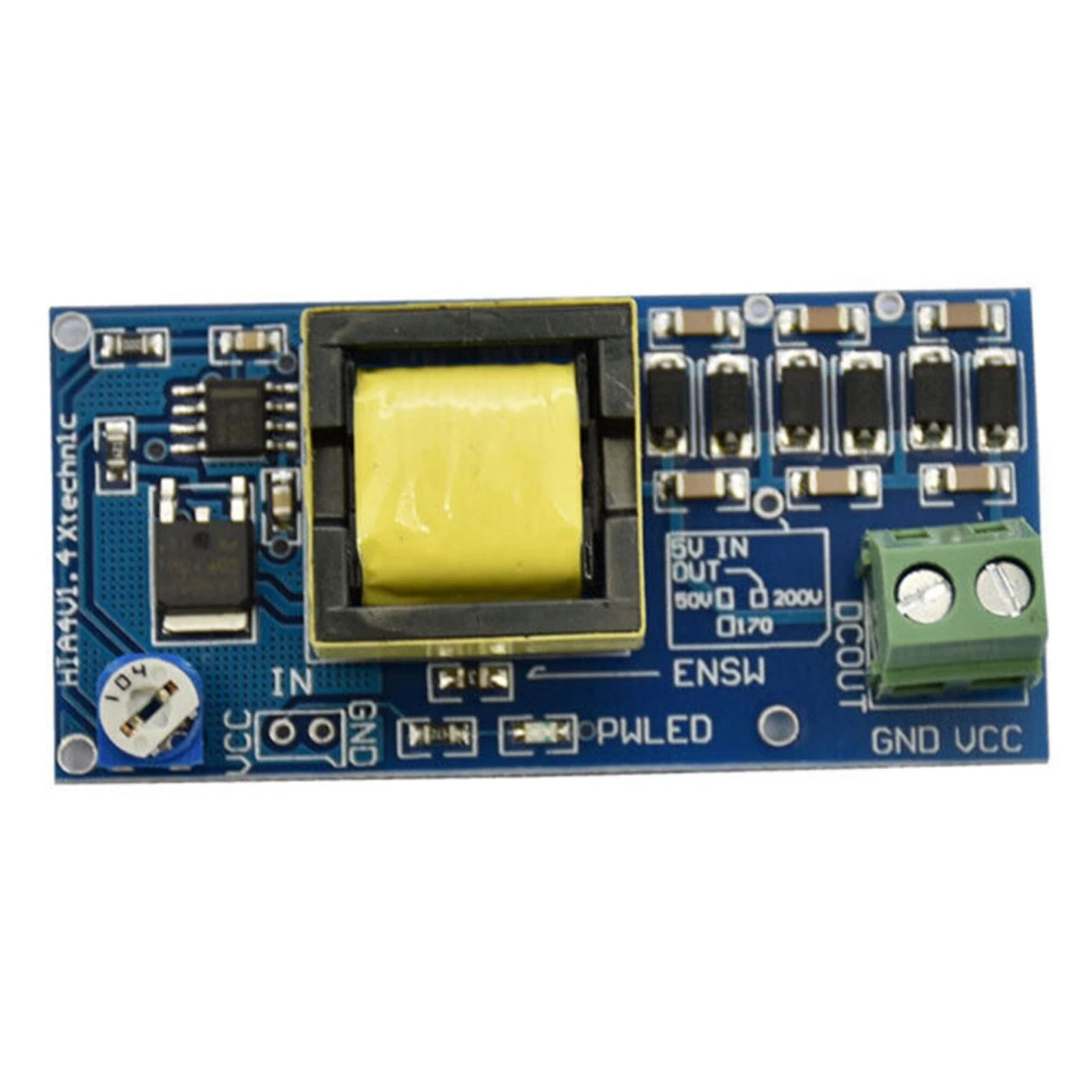 Adjustable Dc-DC Boost Converter 5V-12V Step Up To 300V-1200V Power
