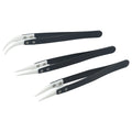 Non Conductive Ceramic Tweezers Anti-static Reverse Tweezers Heat