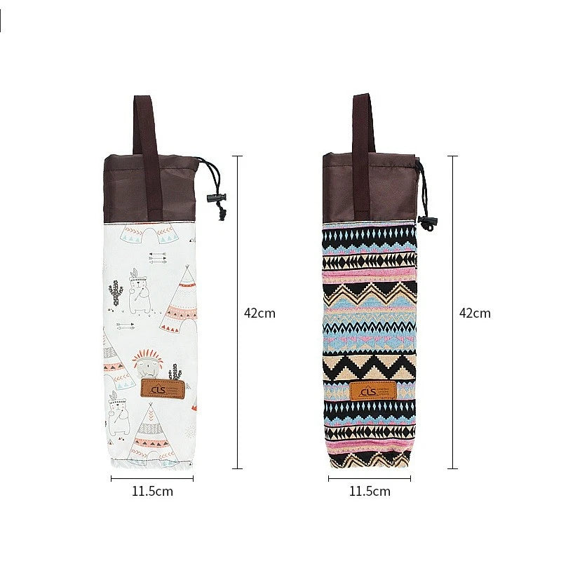 Outdoor Disposable Paper Cup Storage Bag Portable Hanging Bag