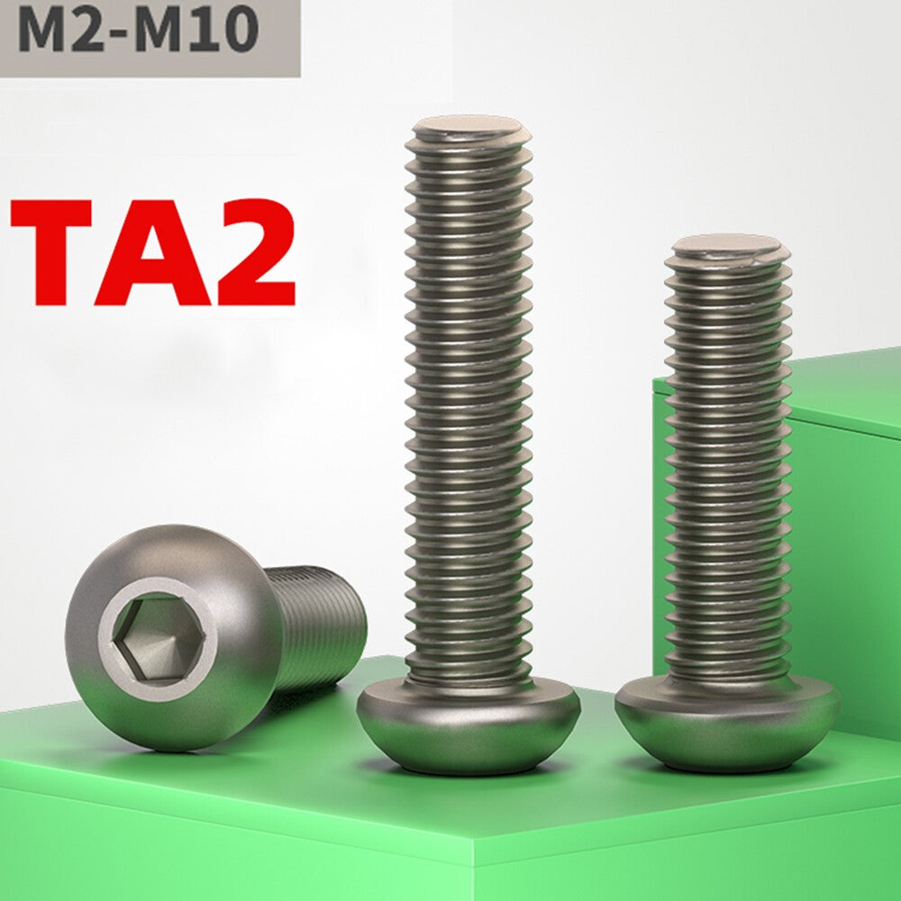 Titanium Socket Button Head Screws M2 - M6