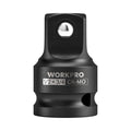 WORKPRO 1/2" F to 3/4" M Impact Socket Adapter Cr-Mo Steel Socket Adapter Set