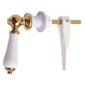 Beautifully Designed Porcelain And Gold Toilet Cistern Lever Flush