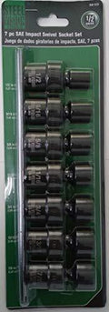 Steel Vision 7-Piece SAE Impact Swivel Socket Set by Steel Vision