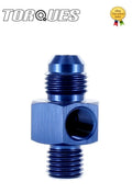 AN -6 (AN6) To M12x1.5 With 1/8" NPT Side Port Adapter Gauge