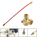 400mm Exhaust Tube With 3-port Zinc Alloy Check Valve For Air