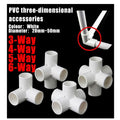 PVC 3-6 Way Elbow Socket Coupling Pipe Fitting