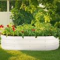 4x2x1ft Galvanized Raised Garden Bed Rust&corrosion Protection Easy
