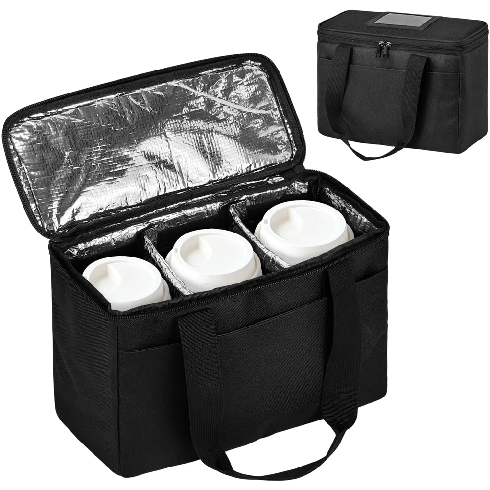 For Travel Insulated Beverage Bag Holds 3 Drinks With Adjustable