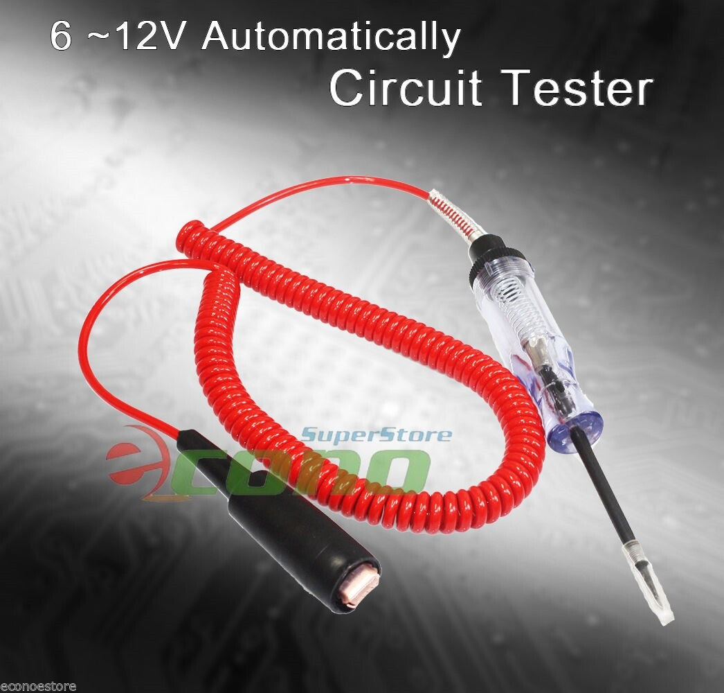 6V-12V Auto Circuit Tester with Retractable Wire by Unbranded