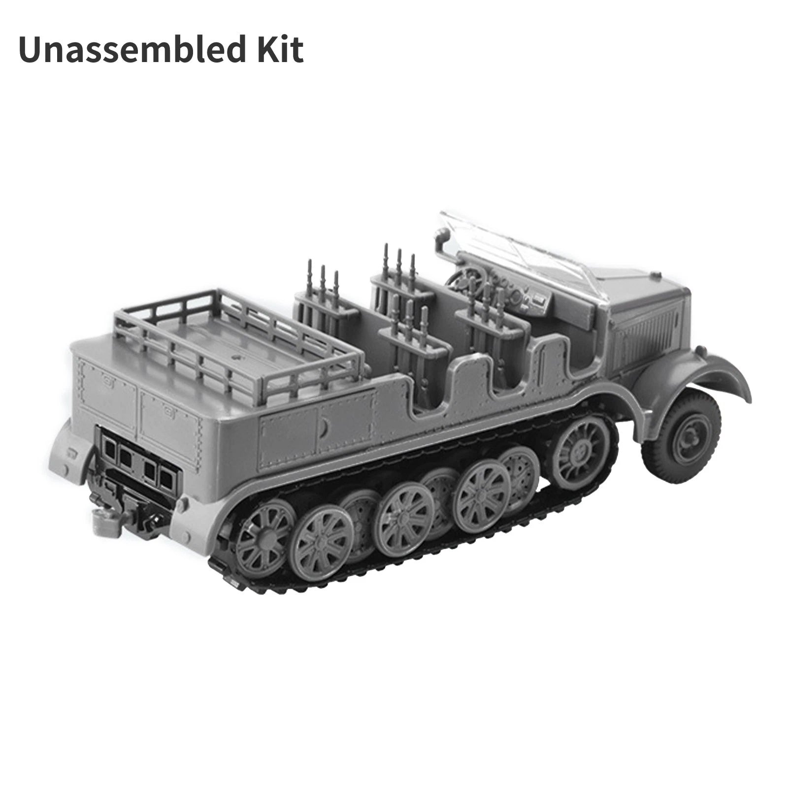 1:72 Scale Wwii German Sd.kfz.7 Half-track Military Vehicle
